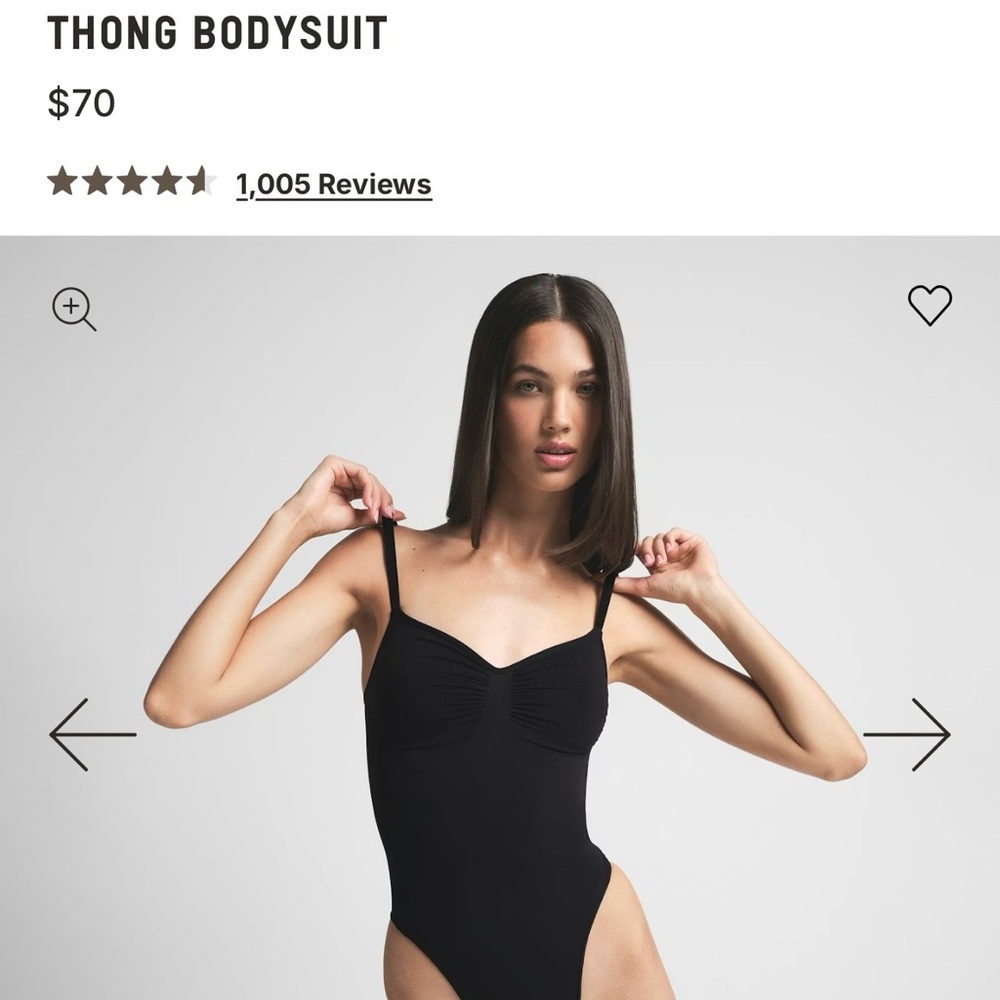 SKIMS Classic Black Shapewear Bodysuit. Brand New from Skims pallet.